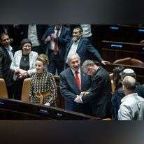 נתניהו ולוין. | יונתן זינדל. פלאש 90