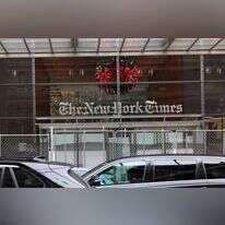 The New York Times building in Manhattan. Photo by AFP