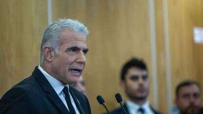 יאיר לפיד. | יונתן זינדל - פלאש 90