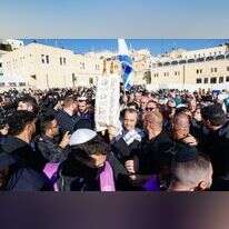 גלעד קריב ברחבת הכותל, השבוע. | אריק מרמור, פלאש 90