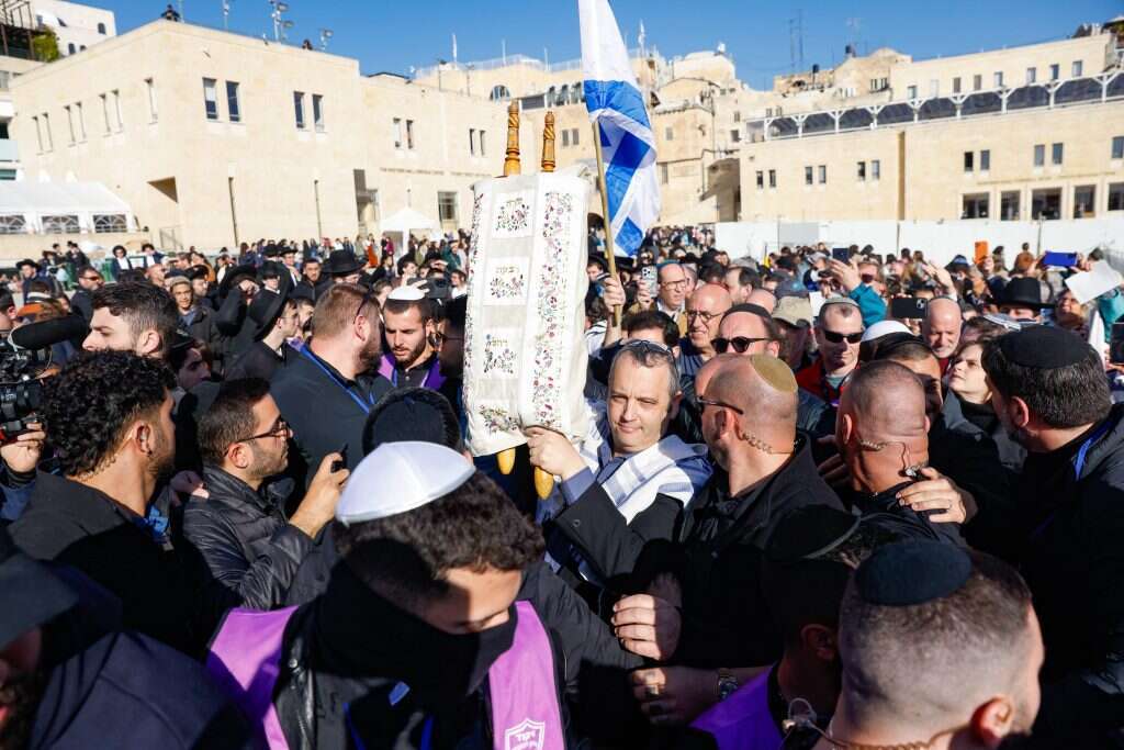 גלעד קריב ברחבת הכותל, השבוע. | אריק מרמור, פלאש 90