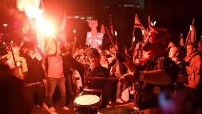 התפרעויות באיילון במהלך המחאה נגד הממשלה, 2023 | גילי יערי, פלאש 90