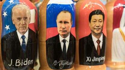 מימין לשמאל: נשיא סין שי ג'ינפינג, נשיא רוסיה ולדימיר פוטין ונשיא ארה"ב ג'ו ביידן. | שאטרסטוק