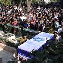 הלוויית הלל ויגל יניב הי"ד, בהר הרצל. | EPA