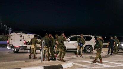 זירת הפיגוע בצומת הערבה. | Jamal Awad/Flash90