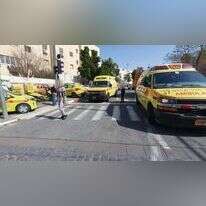 הרחוב בו אירע פיצוץ הגז בפסגת זאב. | תיעוד מבצעי מד"א