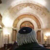 "קהלתי קרית לישבונה ההוללה". בית הכנסת המרכזי בליסבון, 2015. | AP