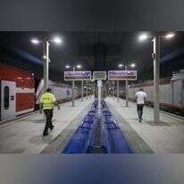 רכבת ישראל בתחנת יצחק נבון בירושלים. | אוליבייה פיטוסי, פלאש 90