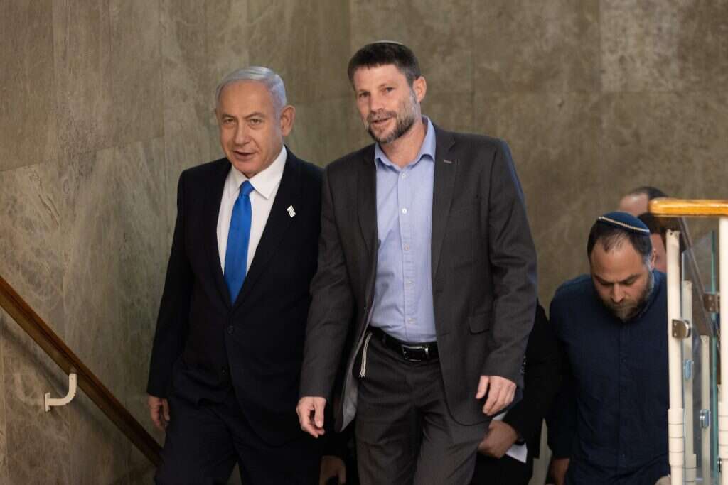 סמוטריץ' ונתניהו. | אלכס קולומויסקי