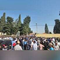 אלפים בלוויית אלן גנלס הי"ד, שנרצח בפיגוע בצומת בית הערבה