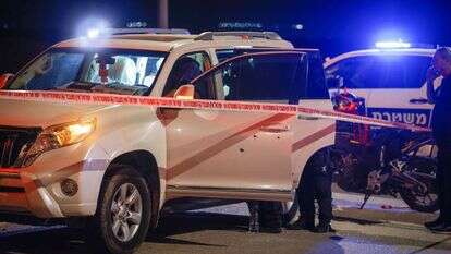 זירת הפיגוע שבו נרצח אלן גנלס, בצומת בית הערבה. | אריק מרמור, פלאש 90