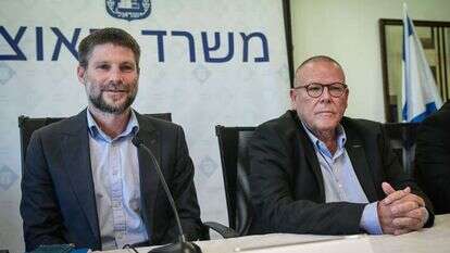 הסכם בין האוצר להסתדרות. ארנון בר דוד ובצלאל סמוטריץ'. | אבשלום ששוני, פלאש 90