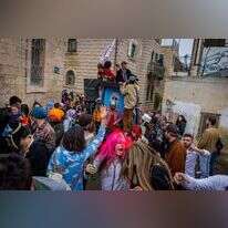 חגיגות פורים בירושלים, תשפ"ב. | אוליבייה פיטוסי/פלאש90