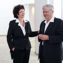 אהרן ברק ודפנה ברק־ארז, 2012. | נועם מושקוביץ, פלאש 90