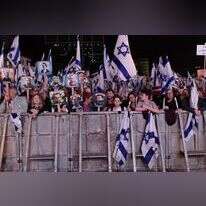 הפגנות בתל אביב נגד הרפורמה המשפטית. | תומר נאבמורג - פלאש 90