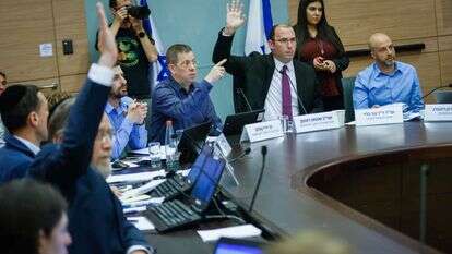 הצבעה על חוקי הרפורמה בוועדת החוקה. | אריק מרמור, פלאש 90