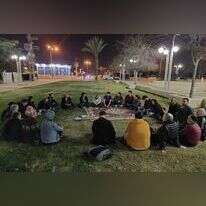 מעגל שיח לצד ההפגנה בבאר שבע