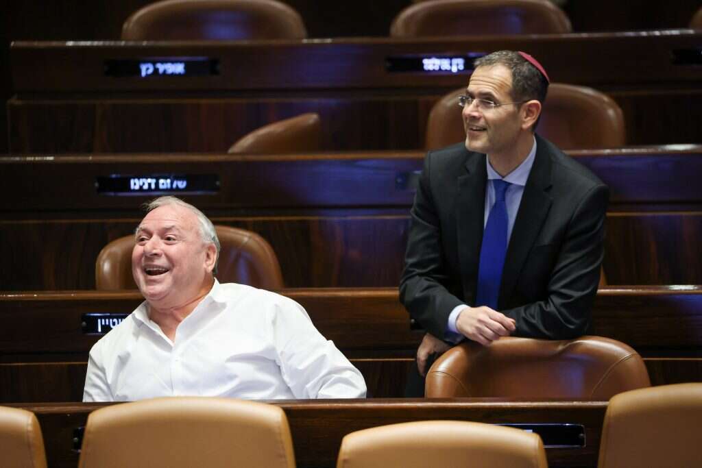 סעדה ואמסלם במליאה. | נועם מושקוביץ'/דוברות הכנסת