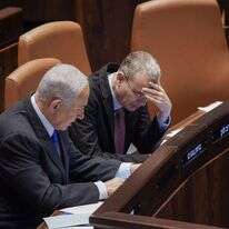 לוין ונתניהו במליאת הכנסת. | דני שם טוב - דוברות הכנסת