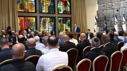 100 ראשי הרשויות בכינוס חירום מיוחד בבית הנשיא. | חיים צח/ לע״מ