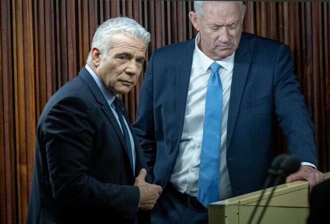 לפיד וגנץ. | יונתן זינדל, פלאש 90 לפיד וגנץ. | יונתן זינדל, פלאש 90