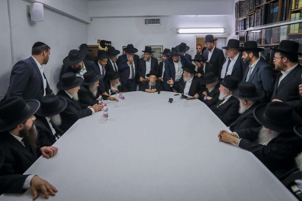 ישיבת מועצת גדולי התורה של דגל התורה, 2022. | פלאש 90 ישיבת מועצת גדולי התורה של דגל התורה, 2022. | פלאש 90