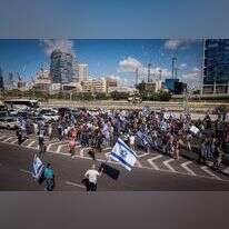 מתנגדי הרפורמה חוסמים את איילון. | אריק מרמור, פלאש 90