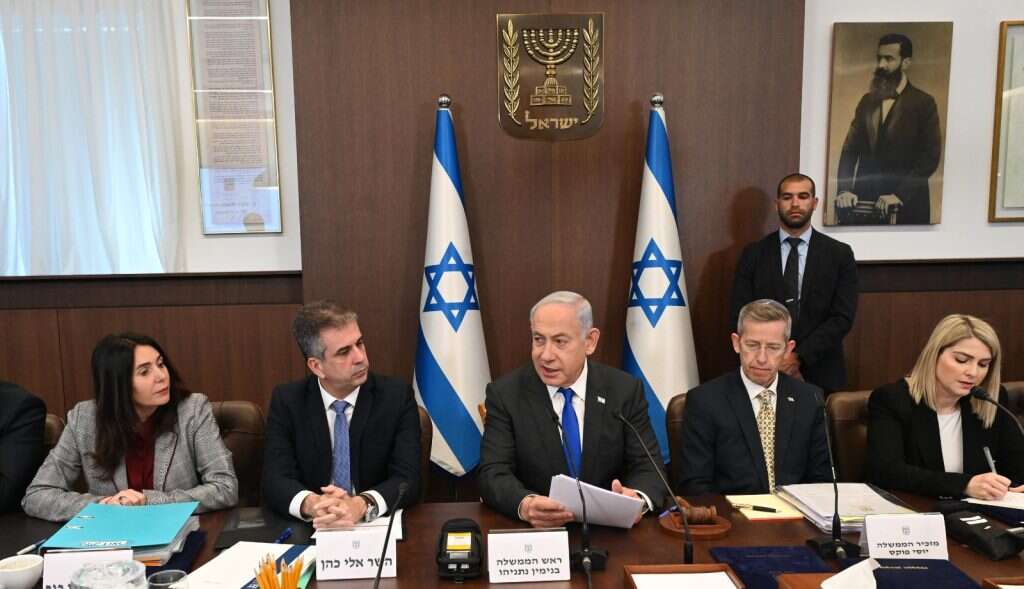 נתניהו בישיבת הממשלה. | חיים צח, לע״מ
