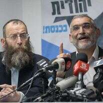 מיכאל בן ארי וברוך מרזל. | יונתן זינדל, פלאש 90