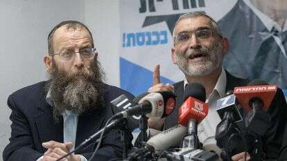 מיכאל בן ארי וברוך מרזל. | יונתן זינדל, פלאש 90