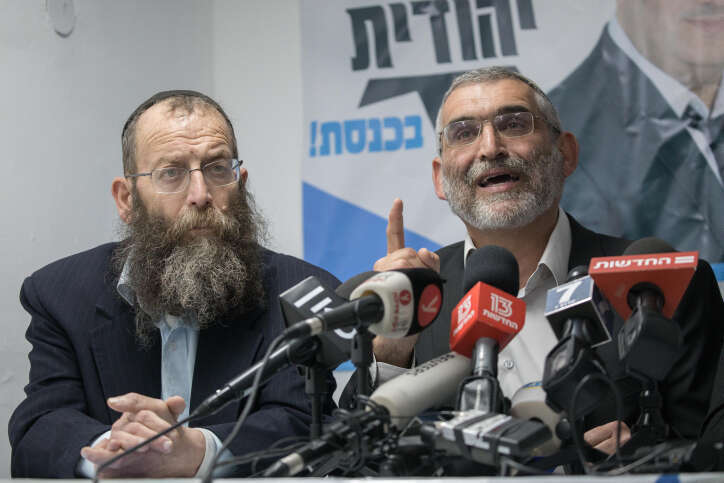 מיכאל בן ארי וברוך מרזל. | יונתן זינדל, פלאש 90