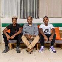 מימין: אלחנן פטגו, עזריה פטגו וידידיה מלסה. | נעמה שטרן