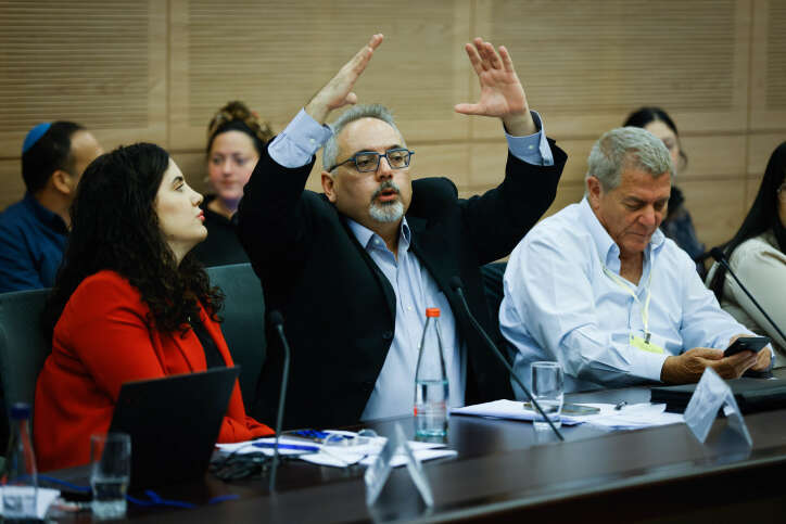 פרופ' יובל אלבשן בדיון בוועדת החוקה. | אריק מרמור, פלאש 90