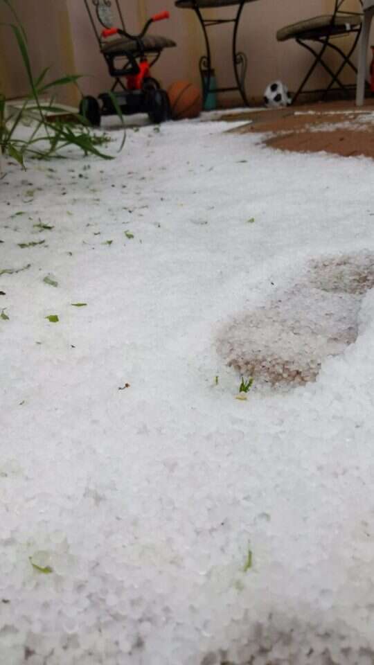 ברד כבד בשומריה שבחבל לכיש