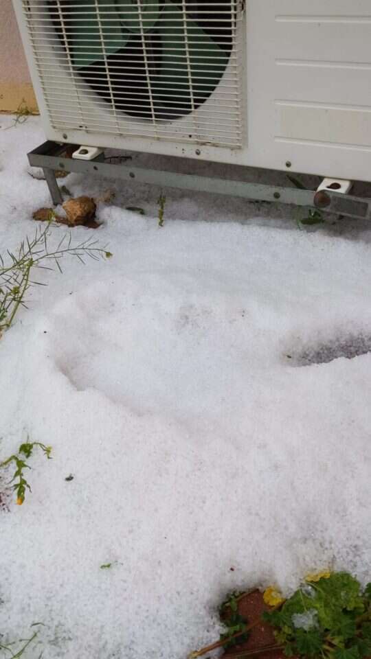 ברד כבד בשומריה שבחבל לכיש