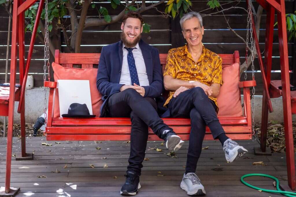 אברי גלעד והרב יעקב נחימובסקי. | אריק סולטן