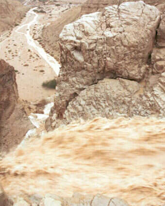 שיטפון במדבר יהודה, ארכיון | נתי שוחט, פלאש 90