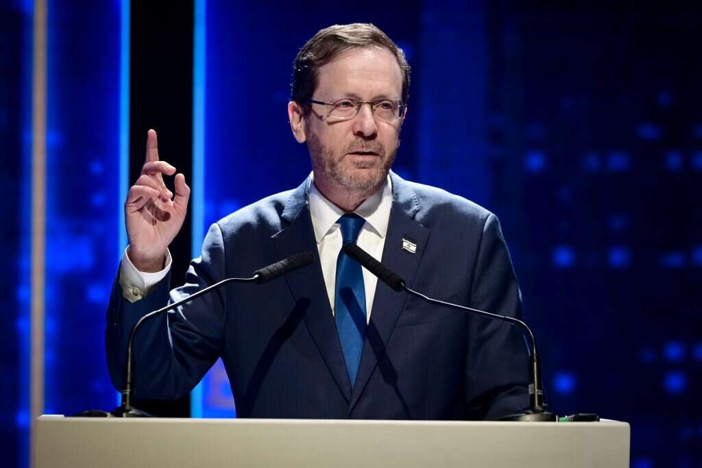 הנשיא הרצוג בנאומו. | אבשלום ששוני - פלאש 90