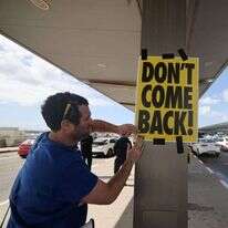 מפגין בנתב"ג, השבוע. | איי.אף.פי