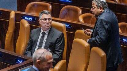 גדעון סער ובן גביר. | אוליבר פיטוסי, פלאש 90 גדעון סער ובן גביר. | אוליבר פיטוסי, פלאש 90