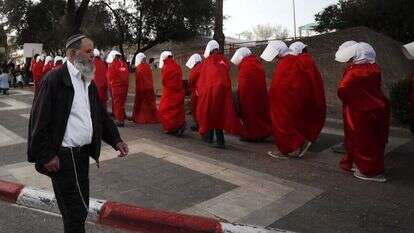 ירושלים, אתמול. יחסית לשבועות הקודמים מספר המפגינים שהשתתפו במחאת יום חמישי היה קטן יותר | אי.פי.איי