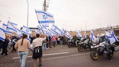 החסימות בכבישי המרכז, היום. | יוסי אלוני - פלאש 90