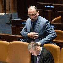 ח"כ רוטמן והשר לוין בכנסת. | יונתן זינדל, פלאש 90