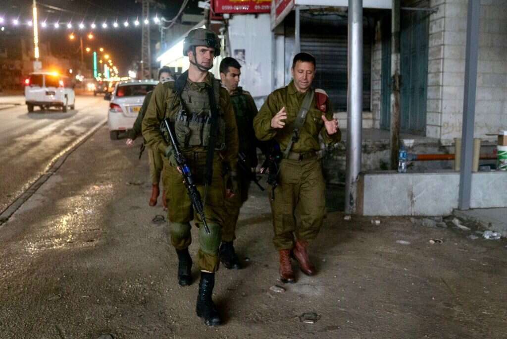 פעילות כוחות צה"ל בחווארה, אמש. | דובר צה"ל