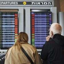 השבתת הטיסות מנתב"ג, היום. | AP