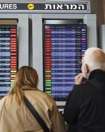 השבתת טיסות בנתב"ג | AP