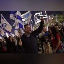 חסימת נתיבי איילון בהפגנות נגד הרפורמה במערכת המשפט, אמש. | תומר נאמבורג - פלאש 90