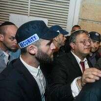 השר לביטחון לאומי איתמר בן גביר בהפגנת הימין בעד הרפורמה במערכת המשפט. | אריה לייב אברמס -פלאש 90