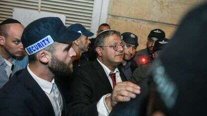 השר לביטחון לאומי איתמר בן גביר בהפגנת הימין בעד הרפורמה במערכת המשפט. | אריה לייב אברמס -פלאש 90 השר לביטחון לאומי איתמר בן גביר בהפגנת הימין בעד הרפורמה במערכת המשפט. | אריה לייב אברמס -פלאש 90