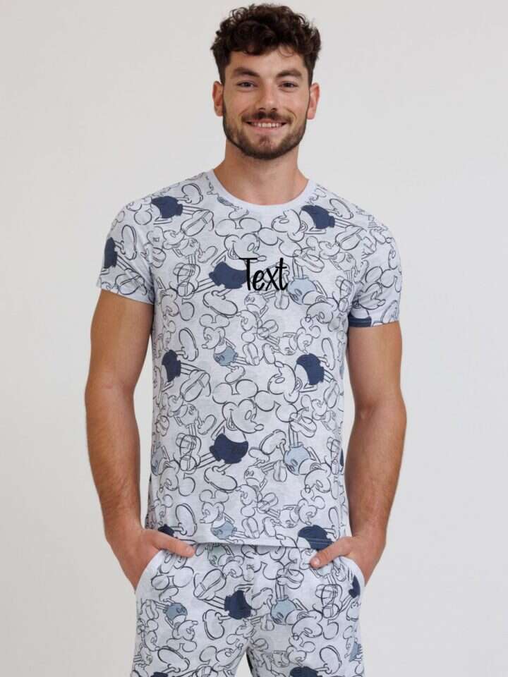 פיג'מה לגבר עם הדפסה אישית של דלתא, מחיר: 179.90 שקלים. | יח"צ